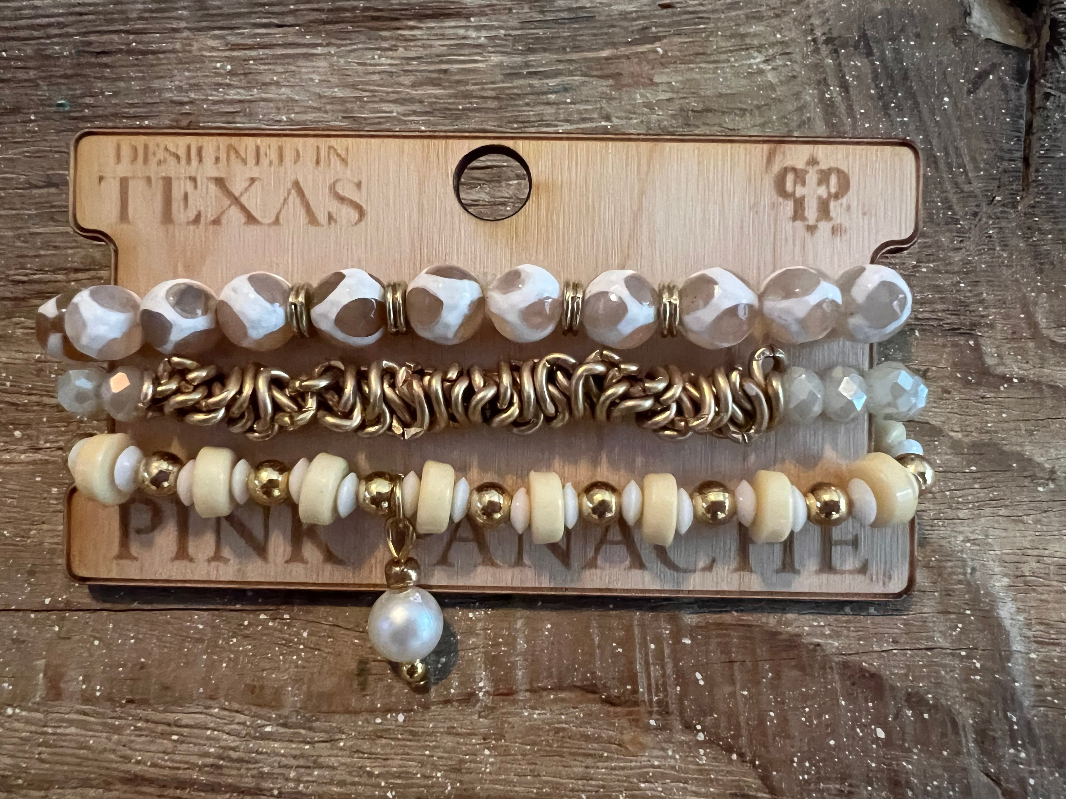 #74 One of a Kind Gold Neutral Stack on Simply Obsessed