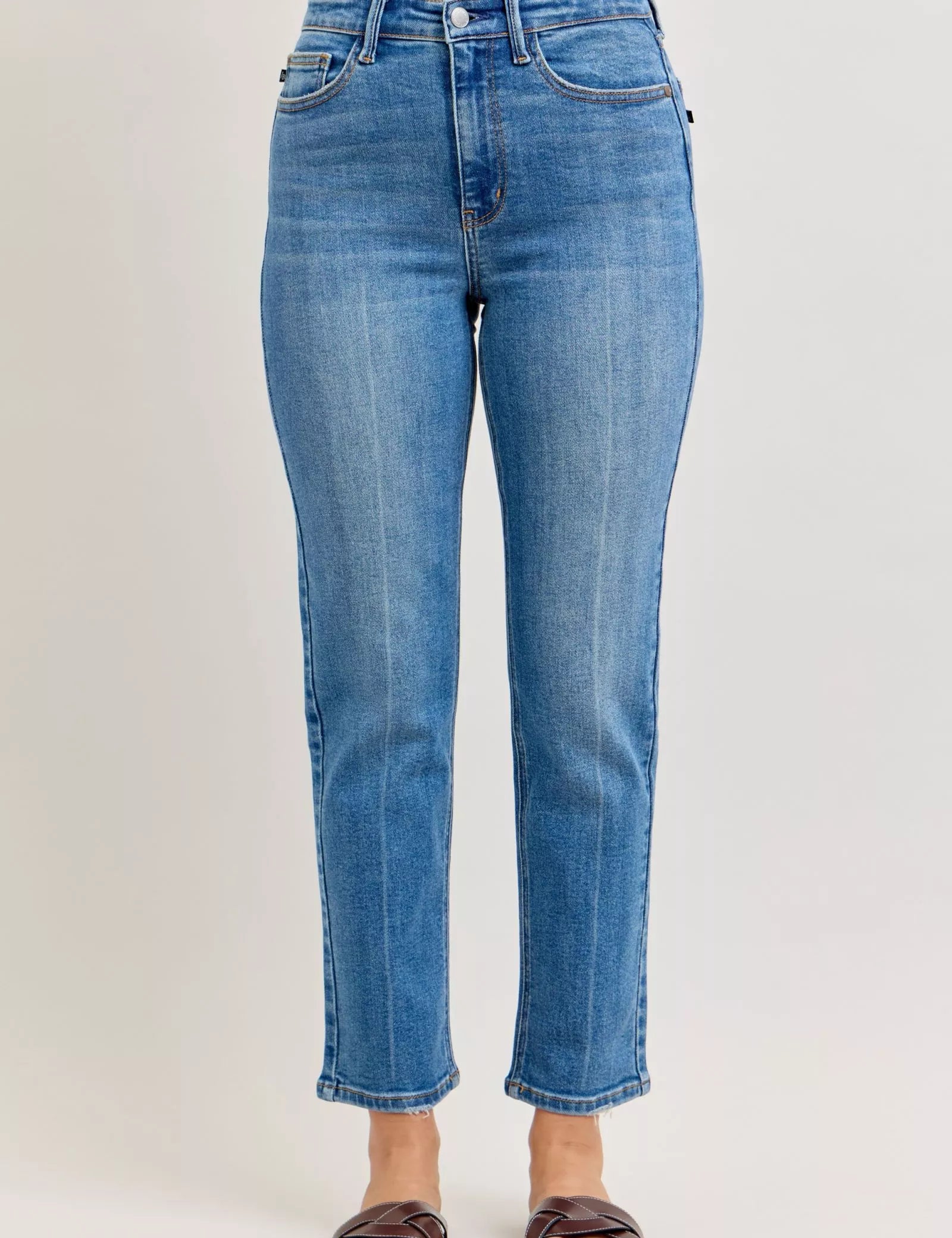 Judy Blue High-Waisted Straight-Leg Jeans on Simply Obsessed