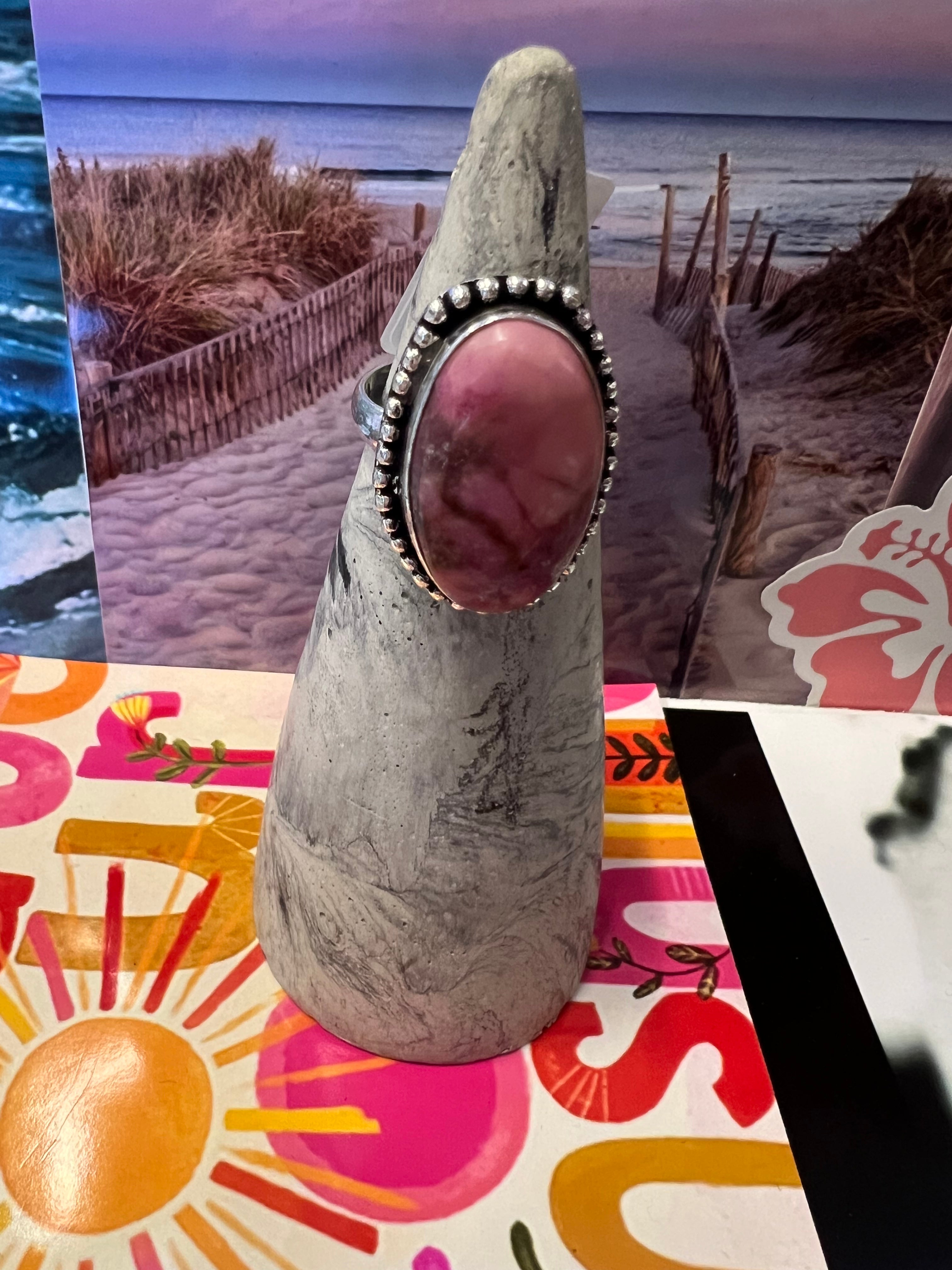 One of a Kind Size 8 Colbalt Calcite Ring on Simply Obsessed