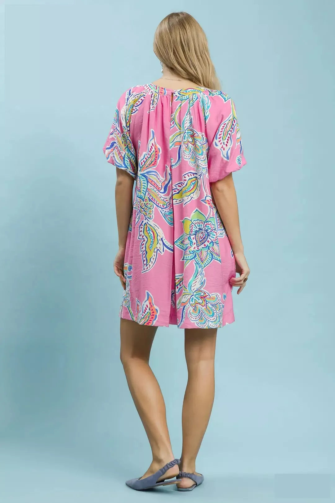 UMGEE Boho Floral Print Mini Dress with Pockets **DEBUT SALE** on Simply Obsessed