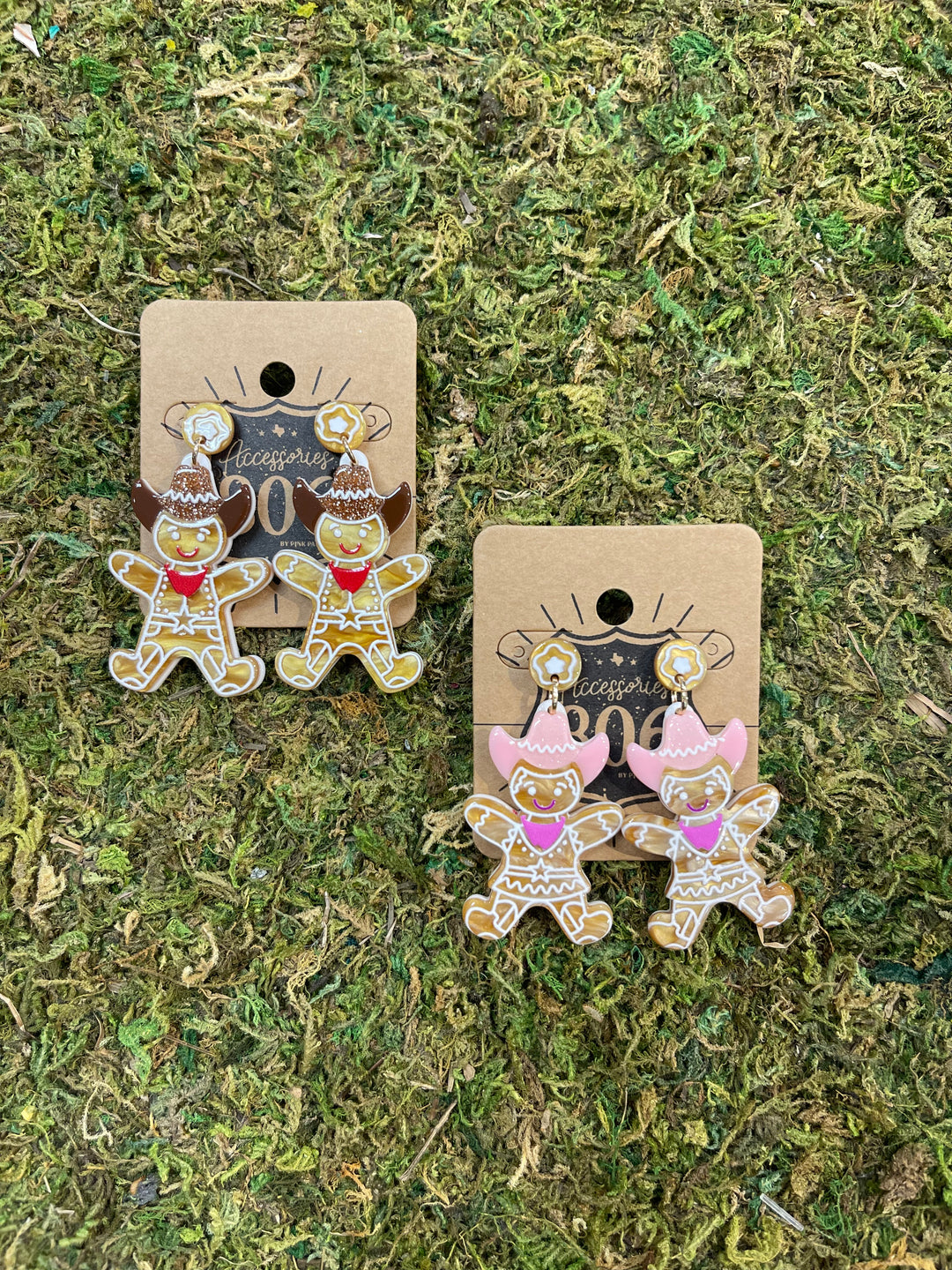 Cowboy Gingerbread Earrings by Pink Panache Brands on Simply Obsessed