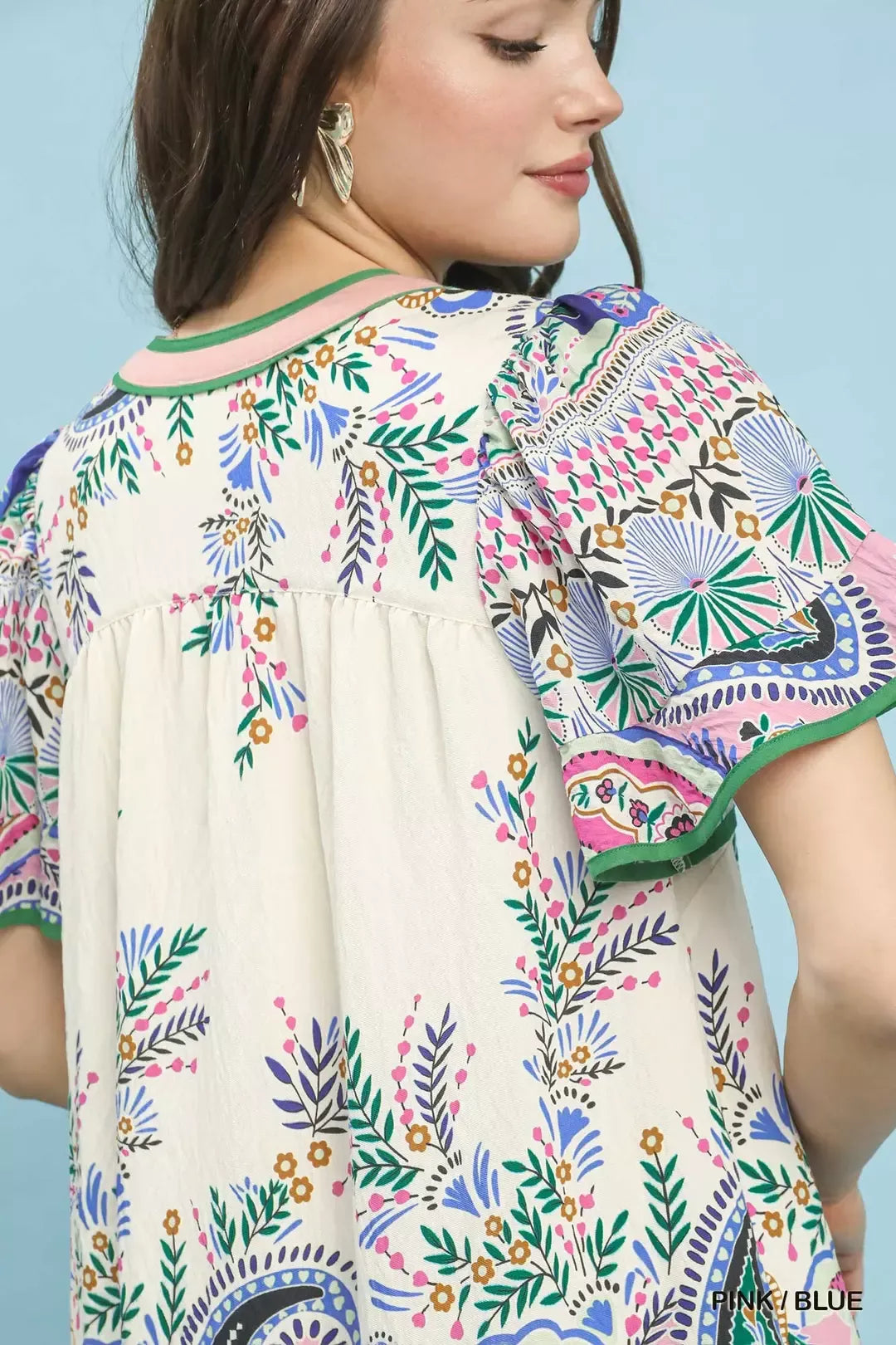 UMGEE Paisley Flutter Sleeve Mini Dress **DEBUT SALE** on Simply Obsessed