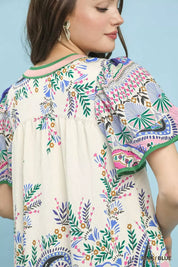 UMGEE Paisley Flutter Sleeve Mini Dress **DEBUT SALE** on Simply Obsessed
