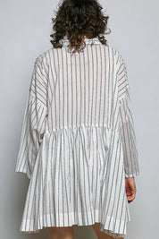 POL Striped Relaxed Fit Shirt Dress on Simply Obsessed
