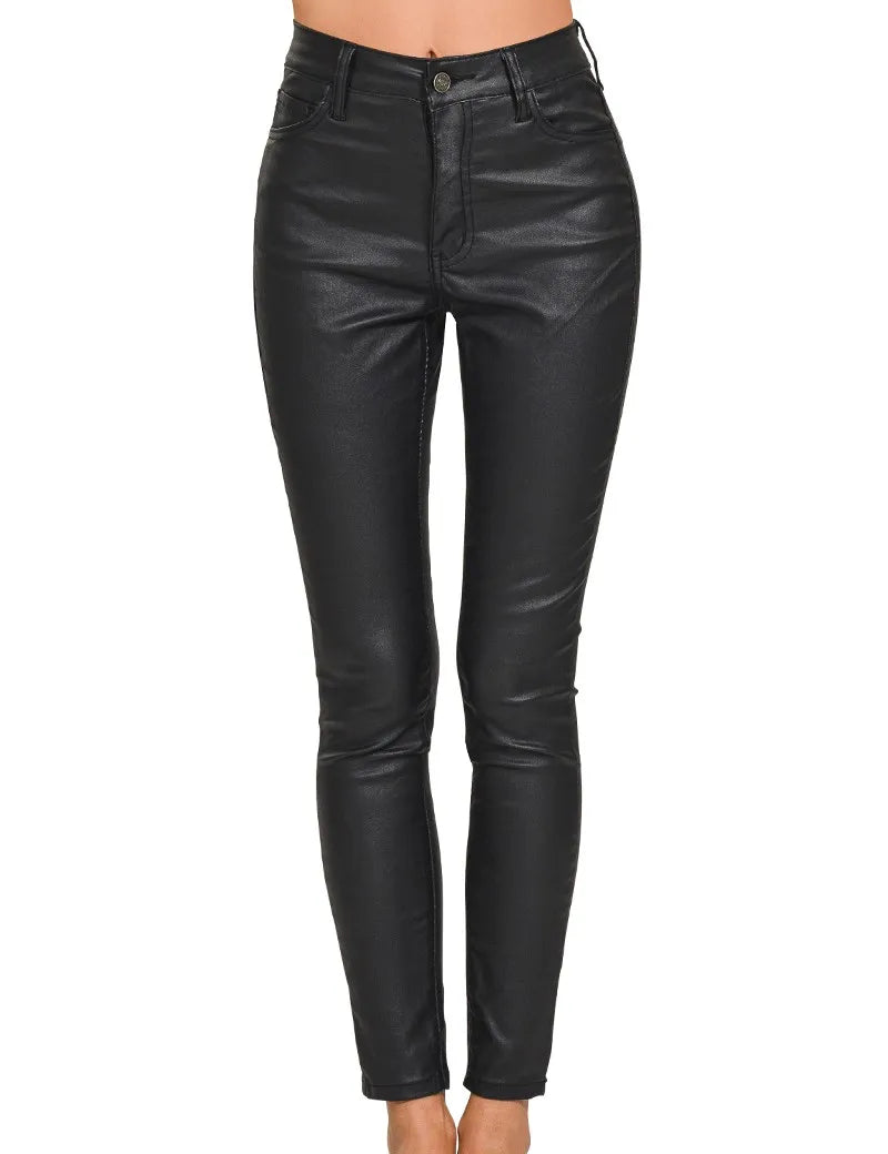 ZENANA Faux Leather Stretch Skinny Pants on Simply Obsessed