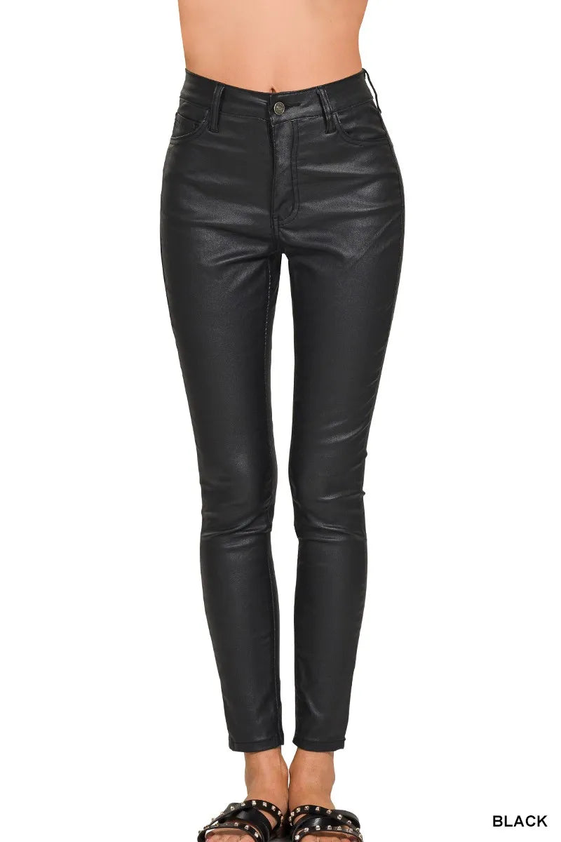 ZENANA Faux Leather Stretch Skinny Pants on Simply Obsessed