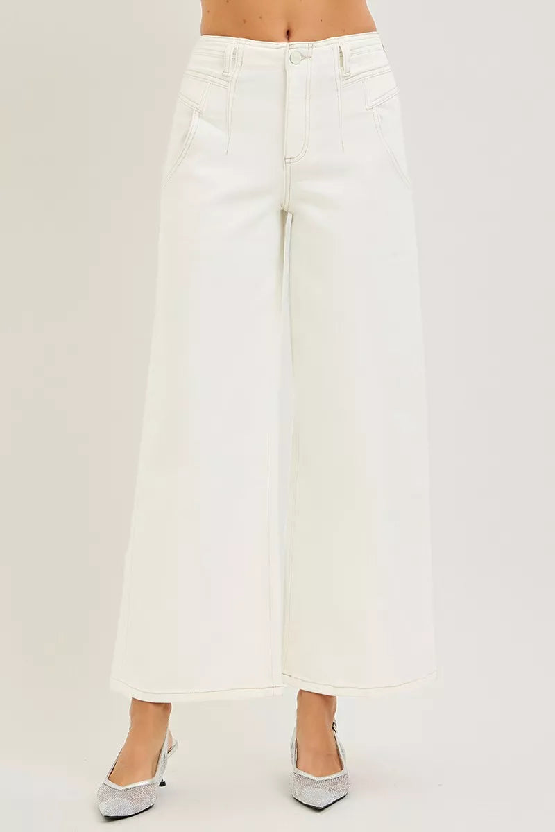 RISEN High Rise Ankle Wide Pants on Simply Obsessed