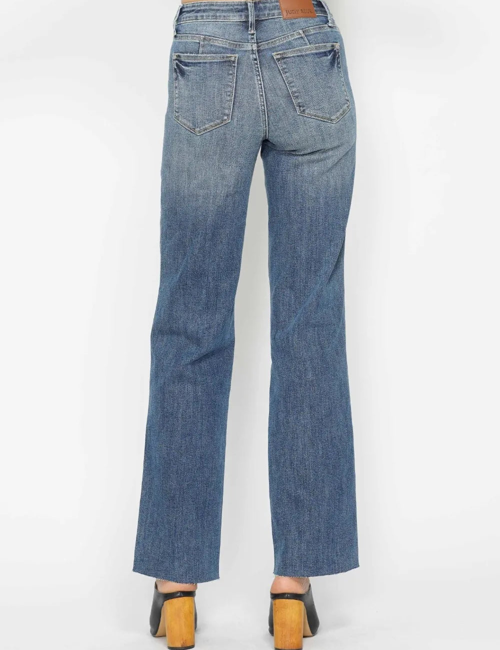 JUDY BLUE Full Size Tummy Control Straight Jeans on Simply Obsessed