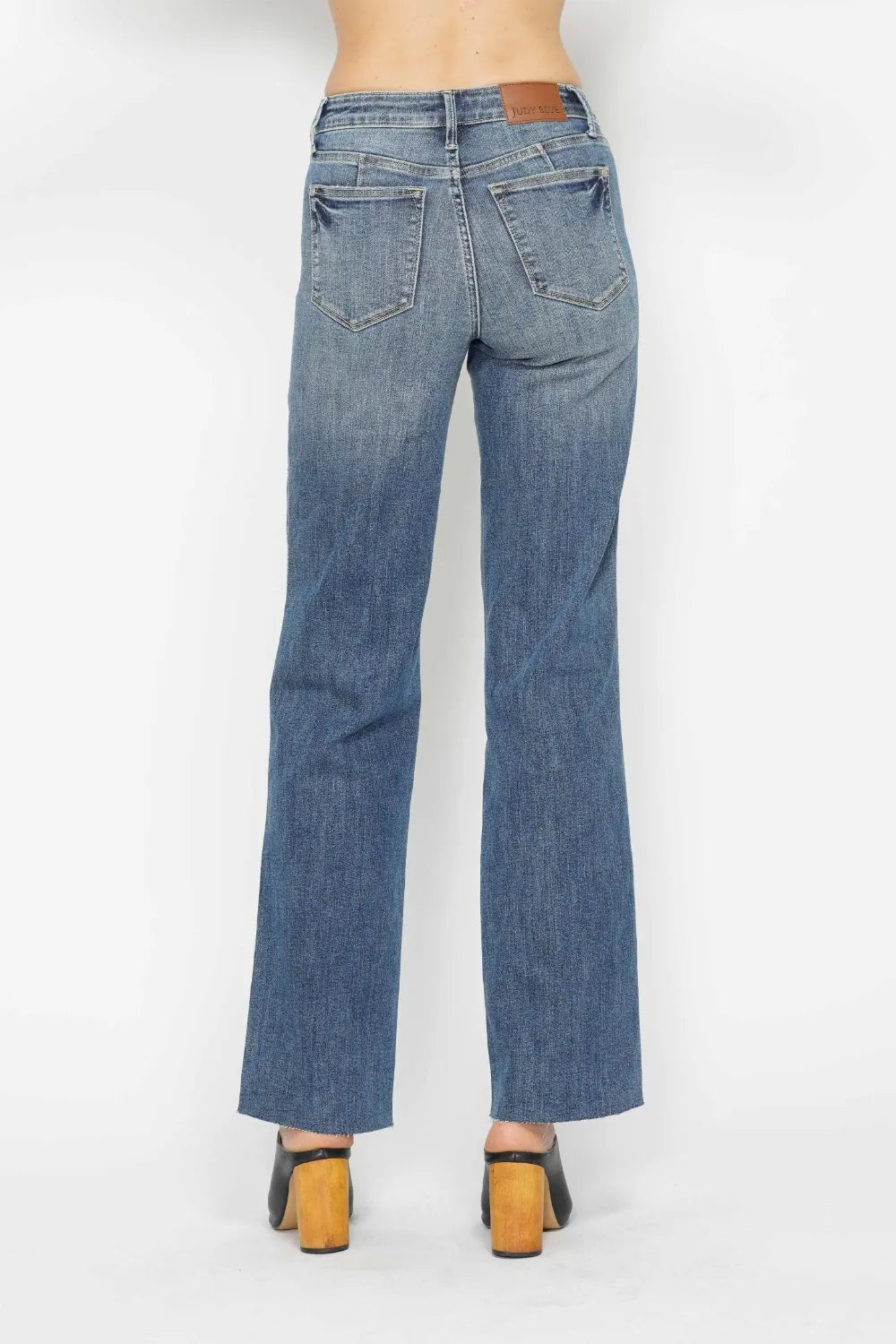 JUDY BLUE Full Size Tummy Control Straight Jeans on Simply Obsessed