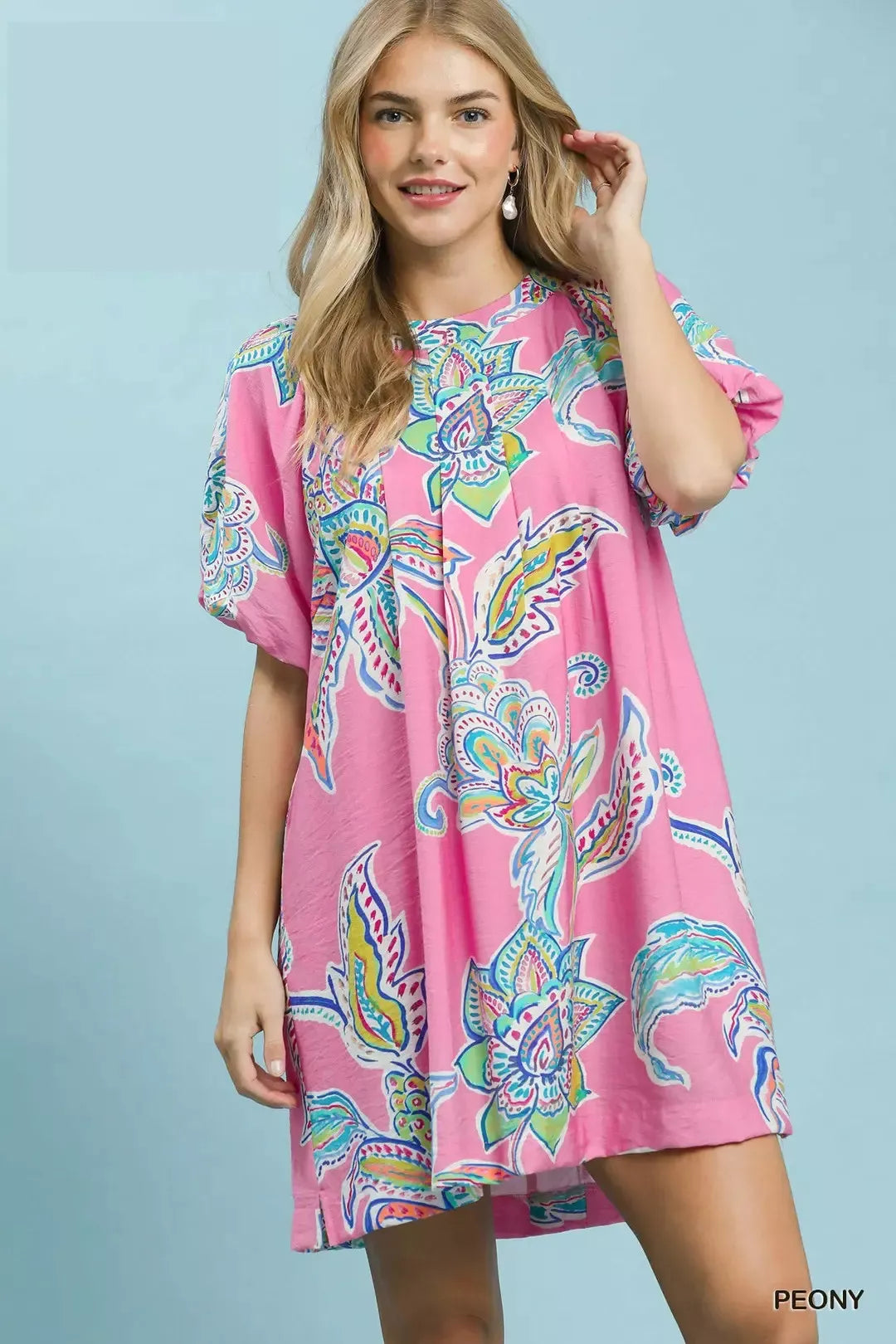 UMGEE Boho Floral Print Mini Dress with Pockets **DEBUT SALE** on Simply Obsessed