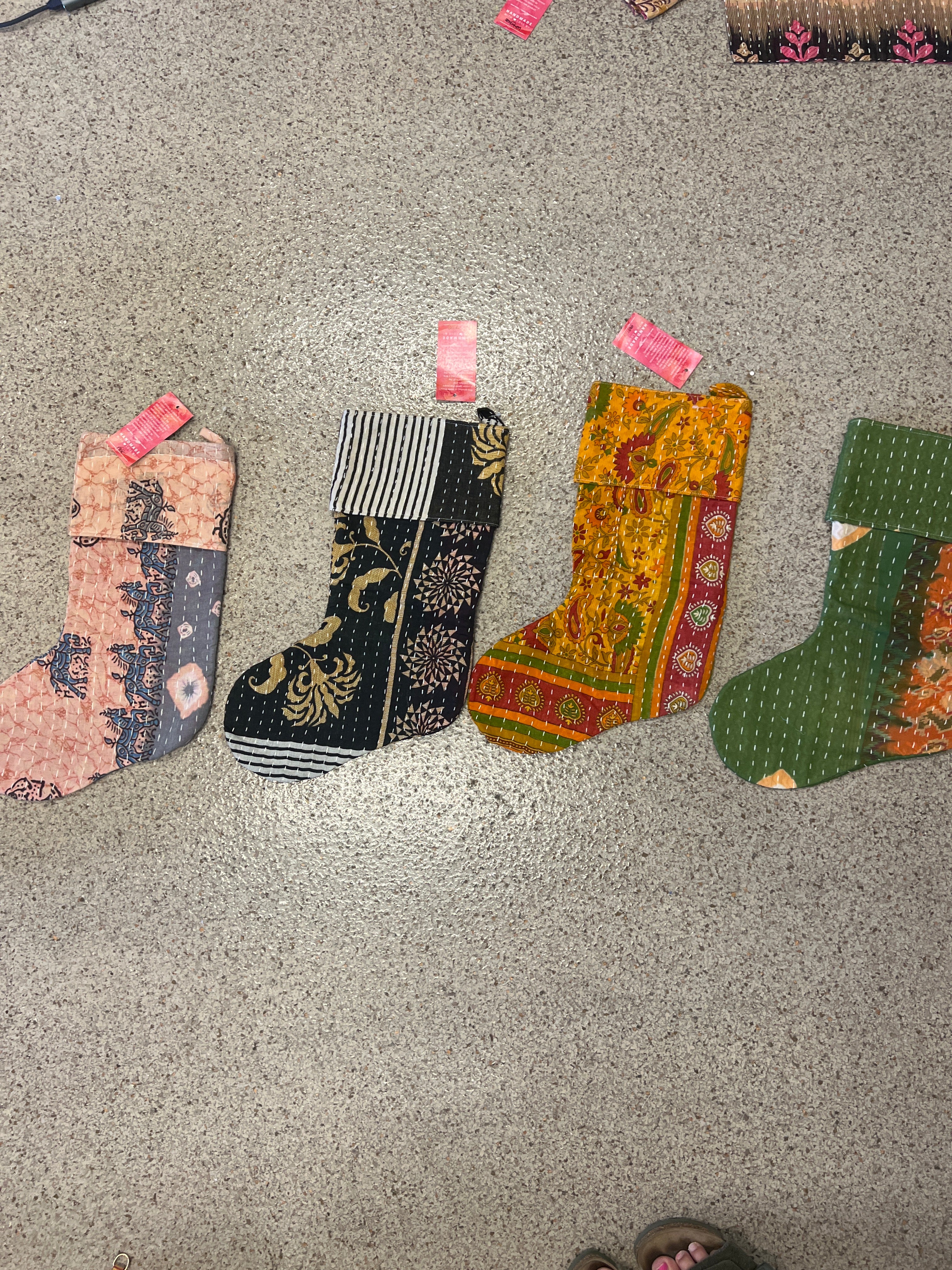 Artisan Kantha Christmas Stocking