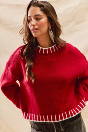 SO ME Loose Fit Christmas Holiday Sweater on Simply Obsessed