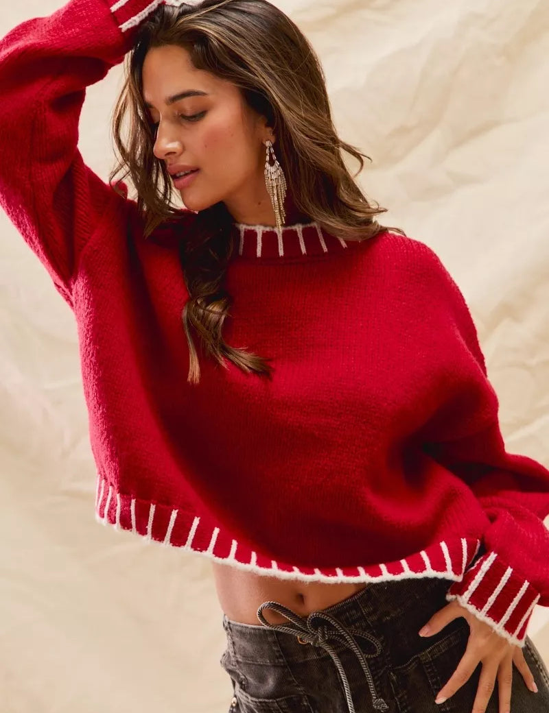 SO ME Loose Fit Christmas Holiday Sweater on Simply Obsessed