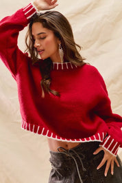 SO ME Loose Fit Christmas Holiday Sweater on Simply Obsessed