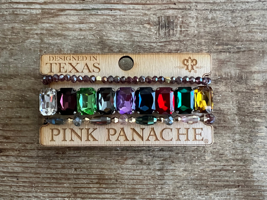 #86 One of a Kind Multi Stretch Stone Stack on Simply Obsessed