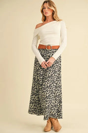 Aemi+Co Leopard Midi Skirt on Simply Obsessed