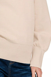 ZENANA Viscose Mock Neck Exposed Seam Sweater on Simply Obsessed