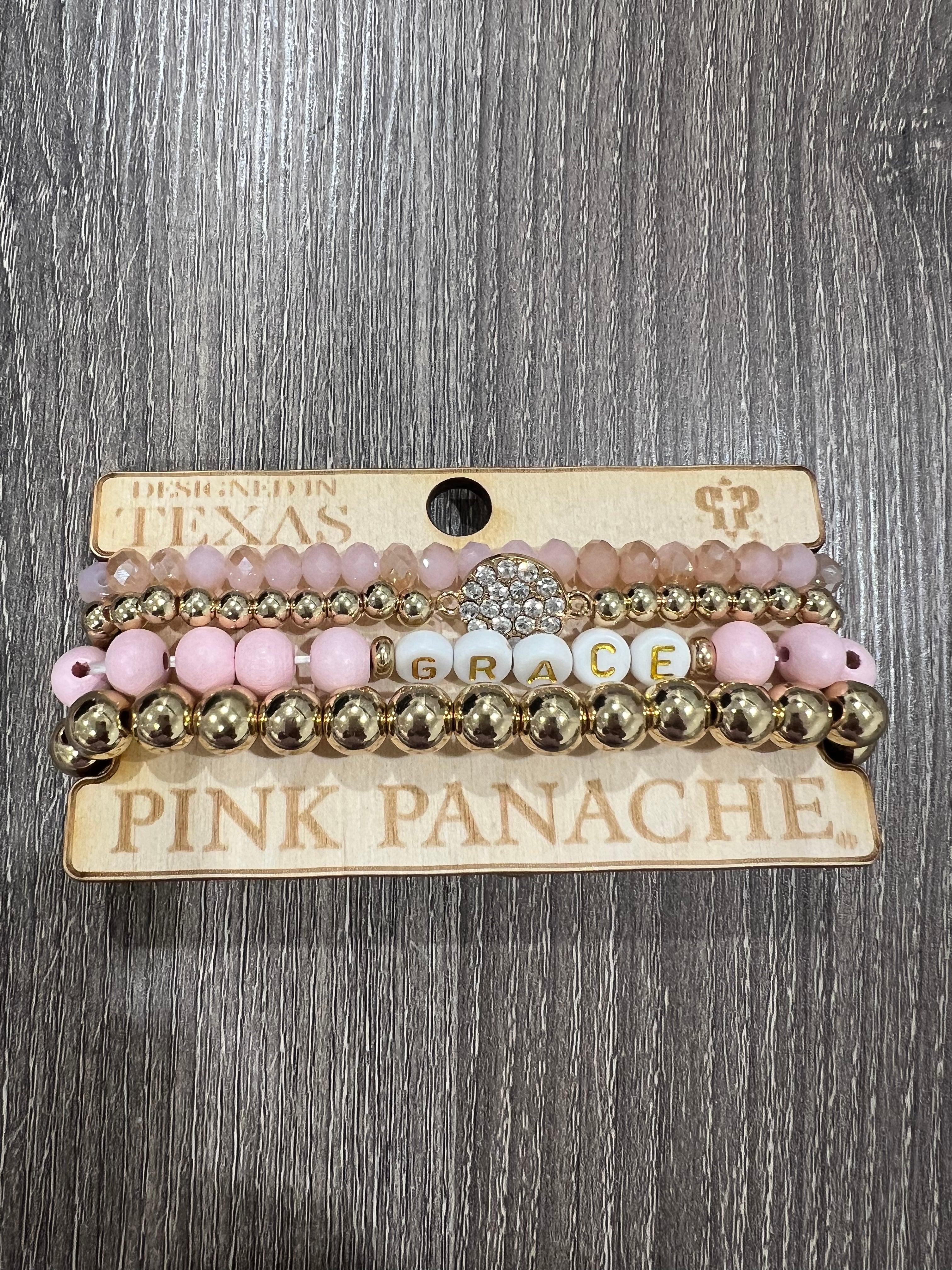 PINK PANACHE #607 Pink Grace Bracelet Stack on Simply Obsessed