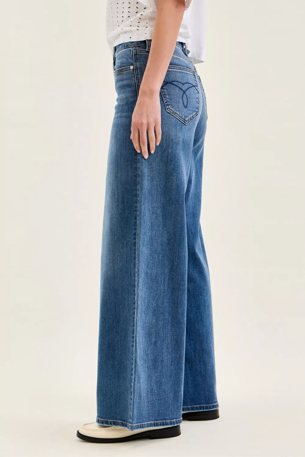 JUDY BLUE High Waist Palazzo Jeans on Simply Obsessed
