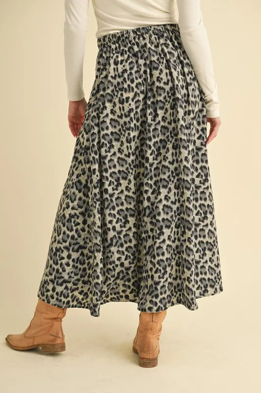 Aemi+Co Leopard Midi Skirt on Simply Obsessed