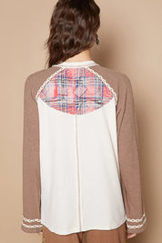 POL Plaid Number 06 Raglan Sleeve T-Shirt on Simply Obsessed