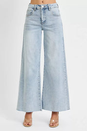 RISEN Full Size High Rise Ankle Wide Palazzo Jeans Plus Size on Simply Obsessed