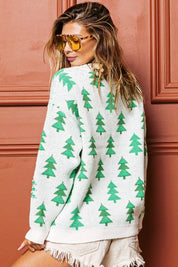 BiBi Pearl Beads Tree Pattern Christmas Sweater on Simply Obsessed