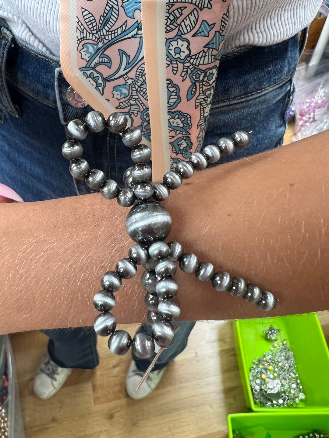 ATG DOORBUSTER Navajo Pearl Bow Bracelet on Simply Obsessed