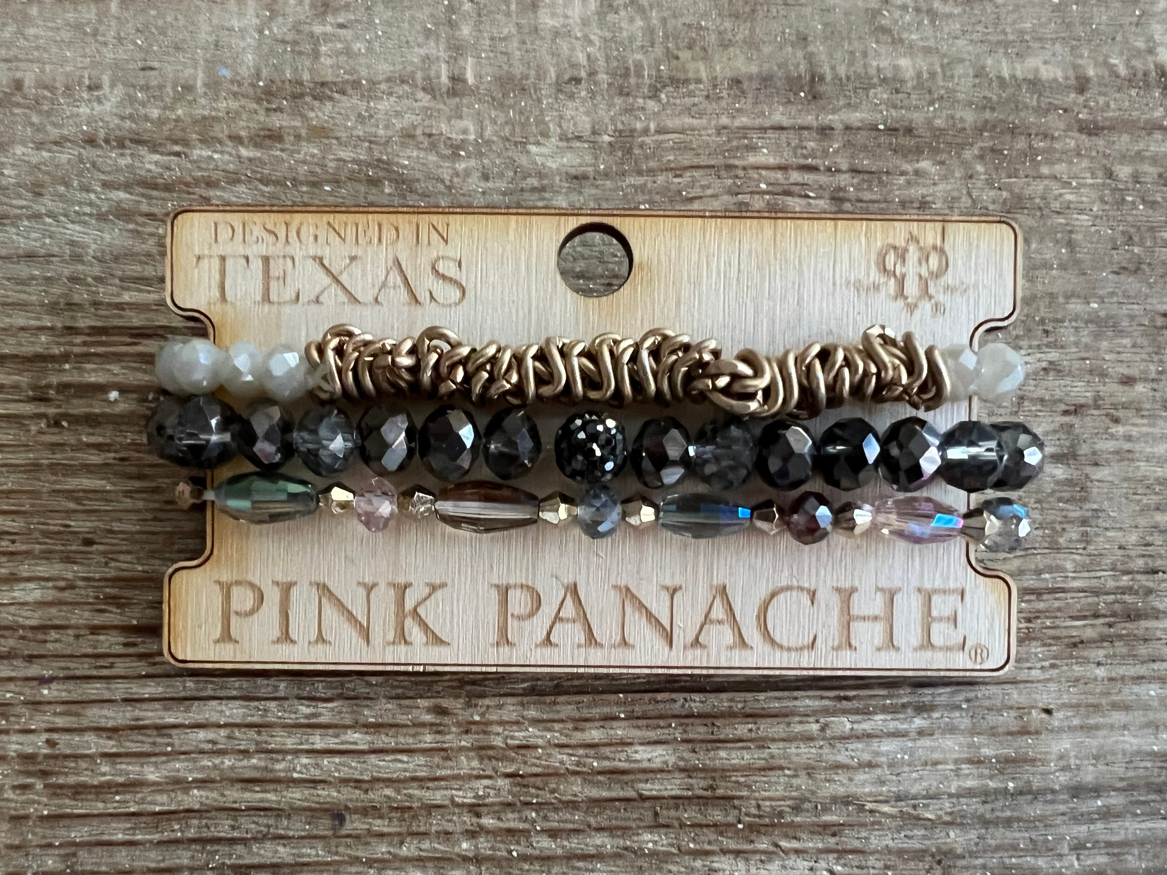 #93 One of a Kind Dark Beaded Stack on Simply Obsessed
