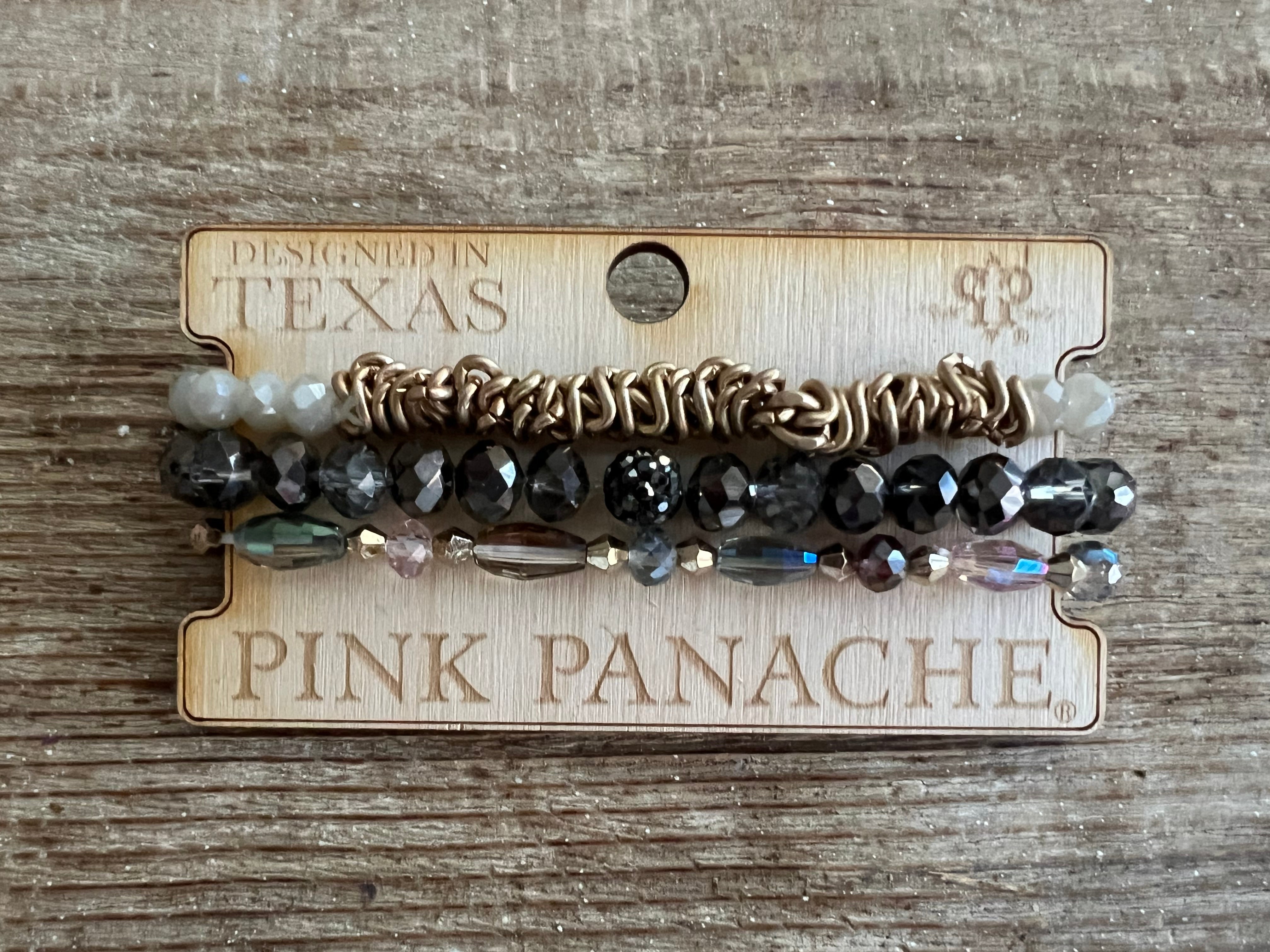 #93 One of a Kind Dark Beaded Stack on Simply Obsessed