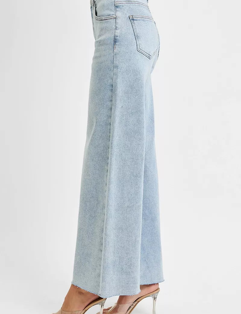 RISEN Full Size High Rise Ankle Wide Palazzo Jeans Plus Size on Simply Obsessed