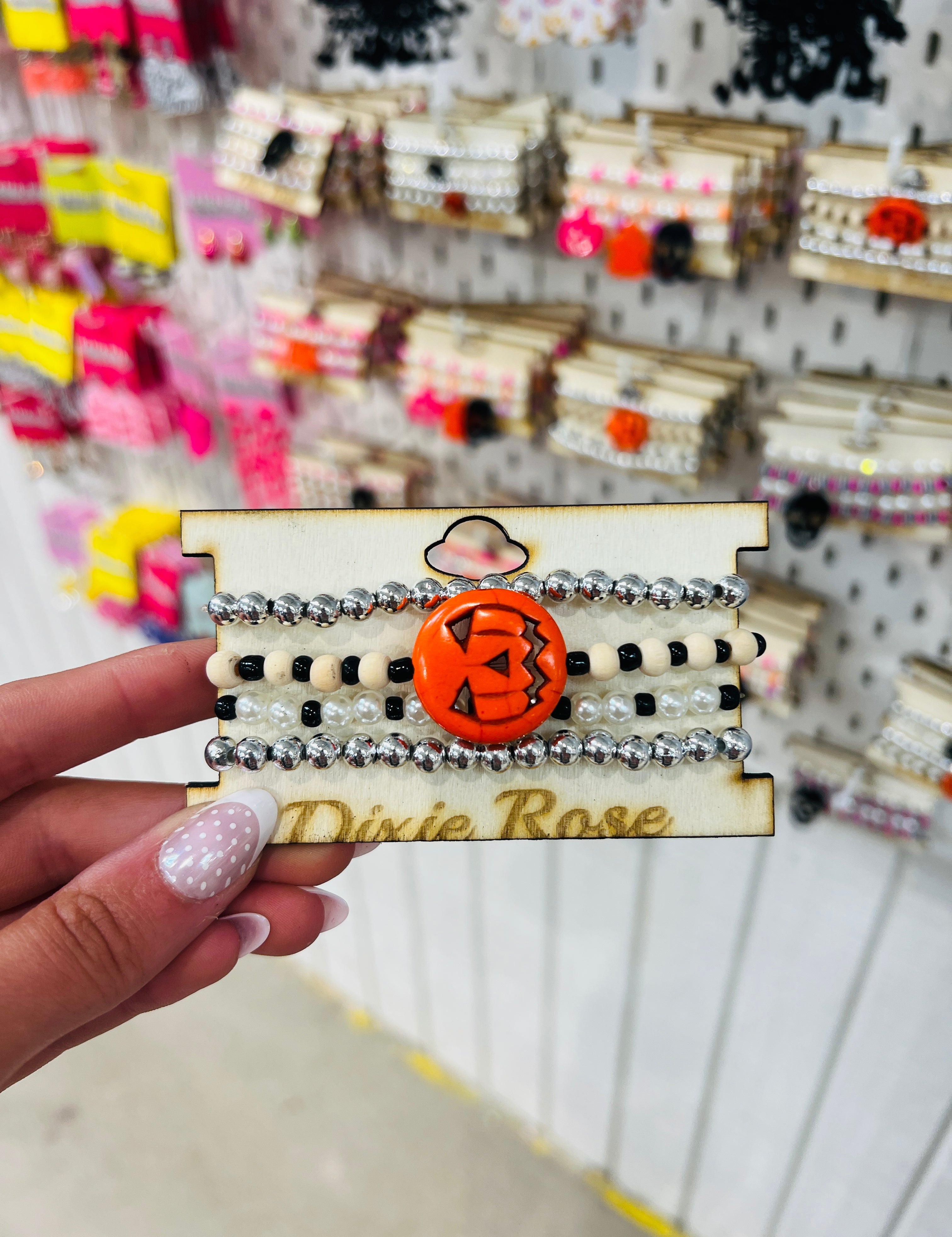 DIXIE ROSE Jack-O-Lantern Bracelet Stack on Simply Obsessed
