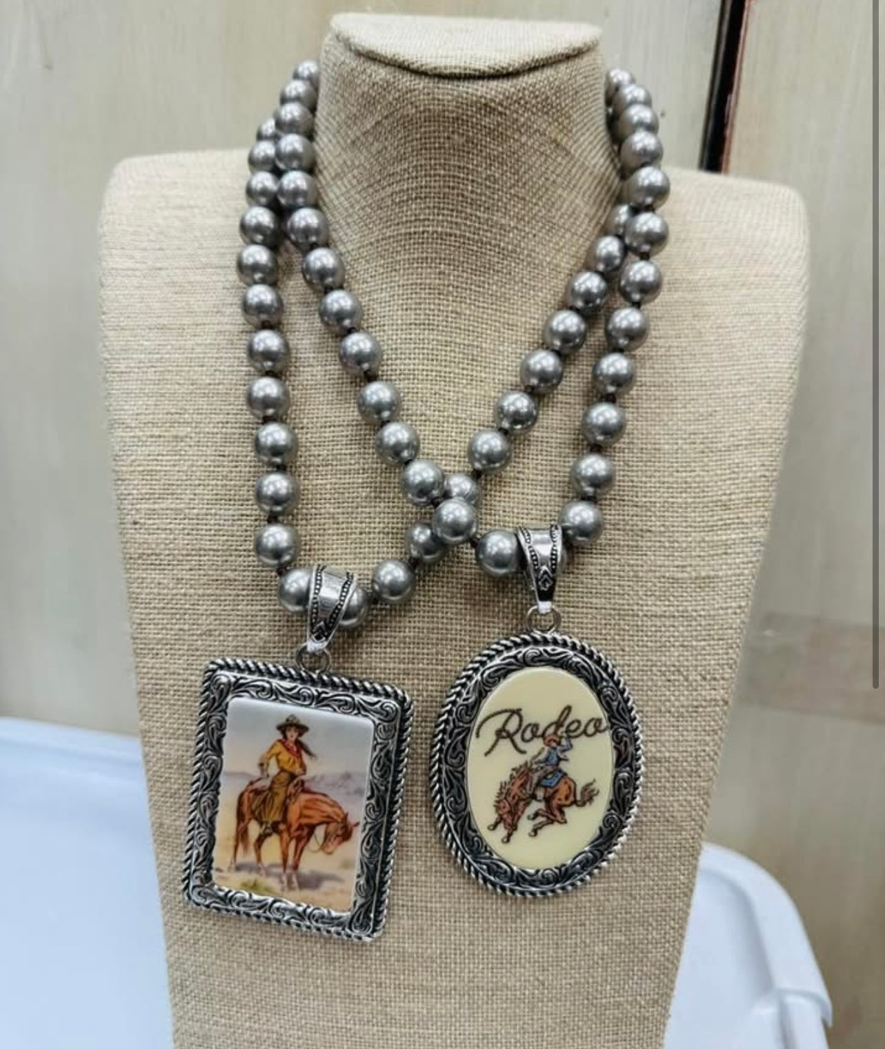 ATG Western Navajo Pearl Necklaces