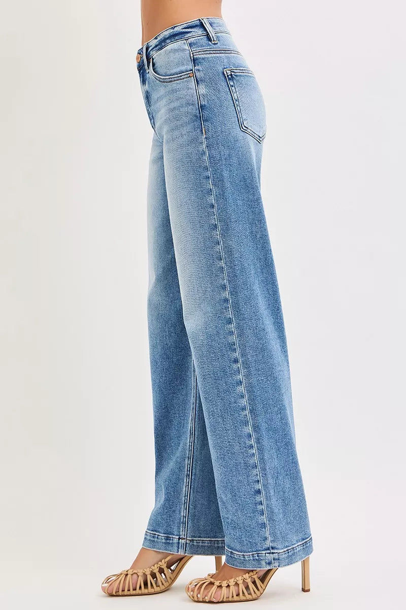 RISEN High Rise Wide Baggy Jeans on Simply Obsessed