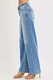 RISEN High Rise Wide Baggy Jeans on Simply Obsessed