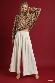 UMGEE Leopard Print Balloon Sleeve Blouse on Simply Obsessed