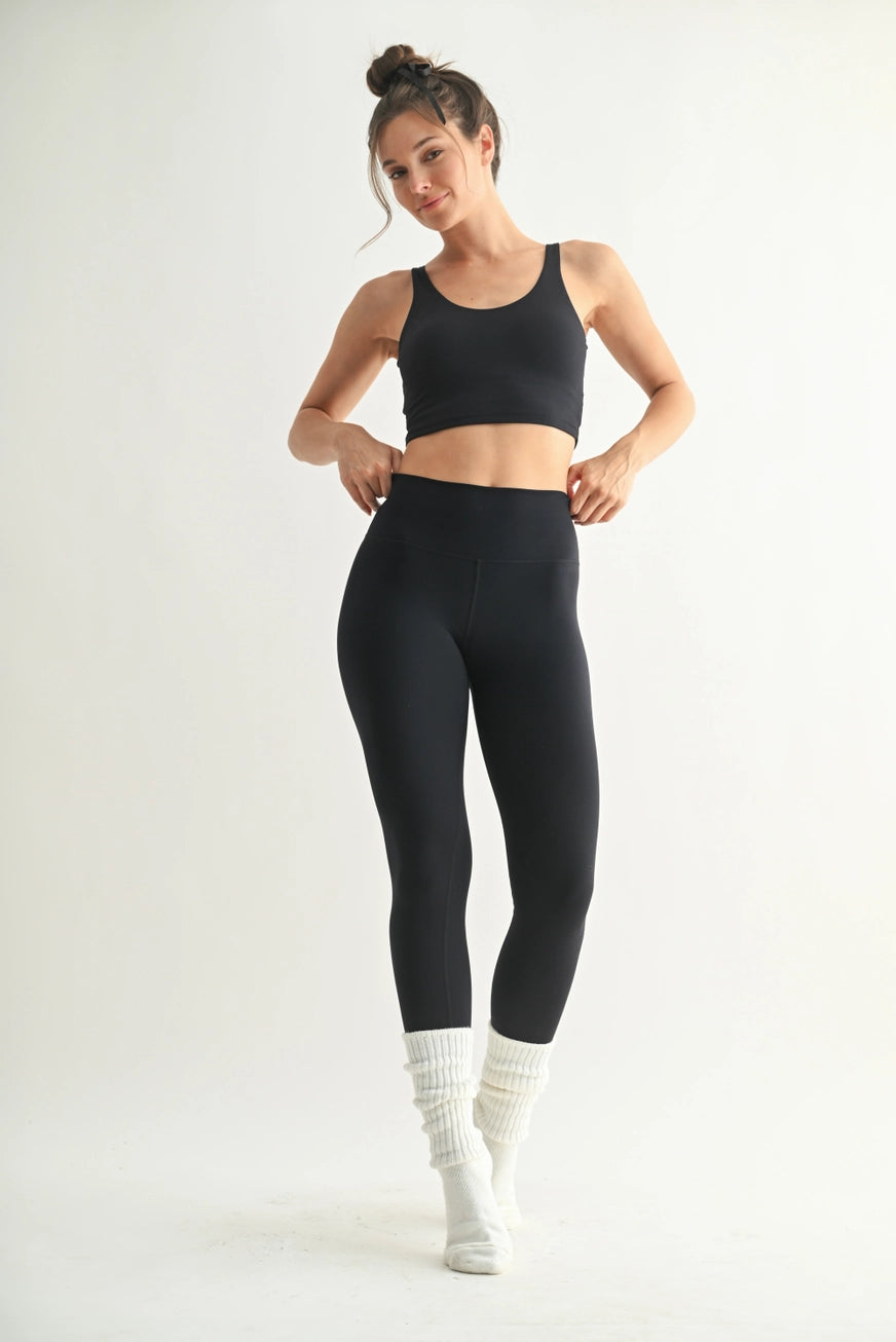 MONO B Venice Cloud Light U-Back Active Tank-BLACK on Simply Obsessed