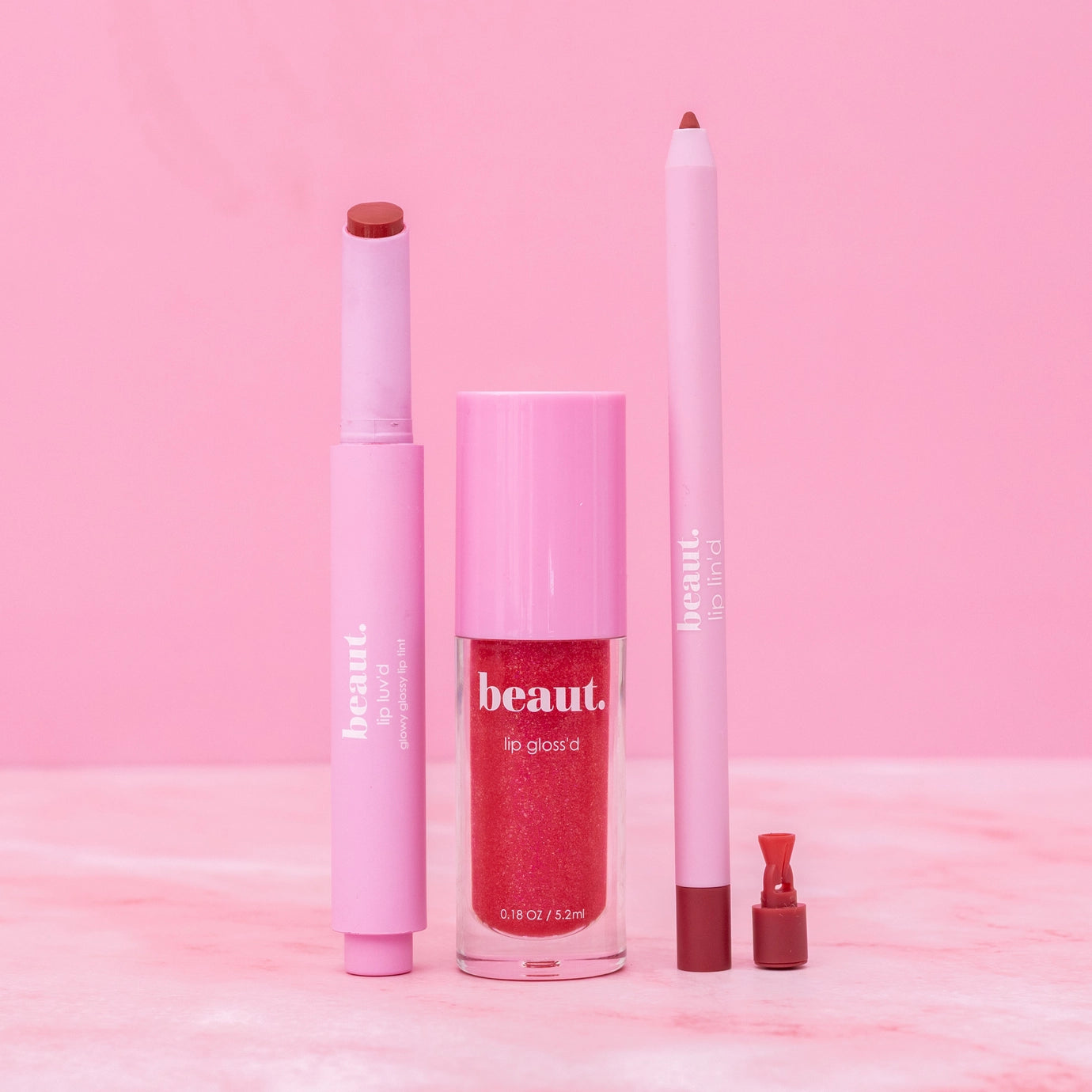 lip lin'd + lip gloss (bundle) on Simply Obsessed
