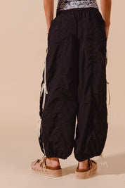 SO ME Loose Fit Jogger Pants With Double Lined Side Detail on Simply Obsessed