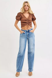 RISEN High Rise Wide Baggy Jeans on Simply Obsessed