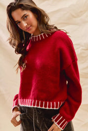 SO ME Loose Fit Christmas Holiday Sweater on Simply Obsessed