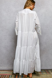 POL Embroidered Floral Tiered Maxi Dress **DOORBUSTER** on Simply Obsessed