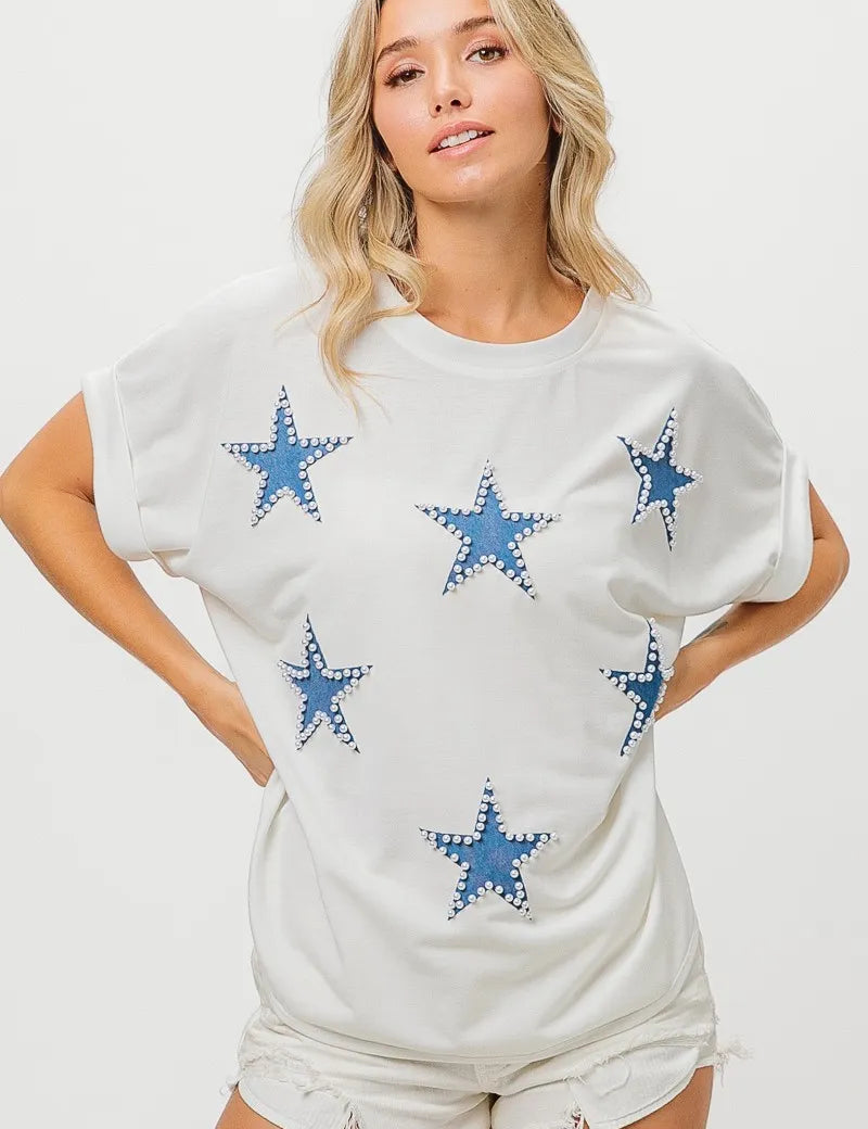 BiBi Fourth Of July Terry T-Shirt on Simply Obsessed