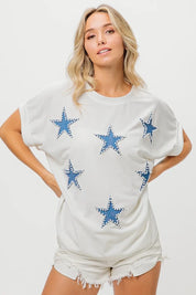 BiBi Fourth Of July Terry T-Shirt on Simply Obsessed
