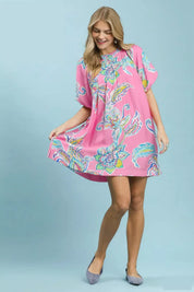 UMGEE Boho Floral Print Mini Dress with Pockets **DEBUT SALE** on Simply Obsessed