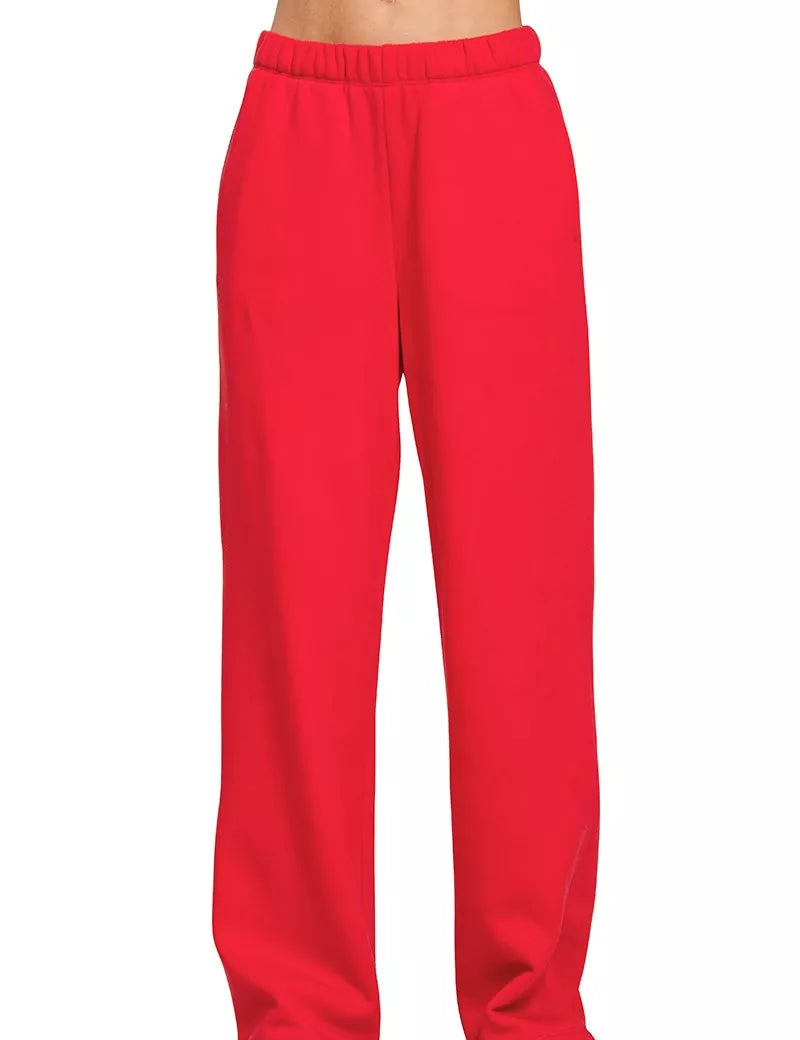 Zenana Fleece Sweatpant with Pockets on Simply Obsessed