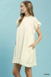 UMGEE Ruffle Flutter Sleeve Dress on Simply Obsessed