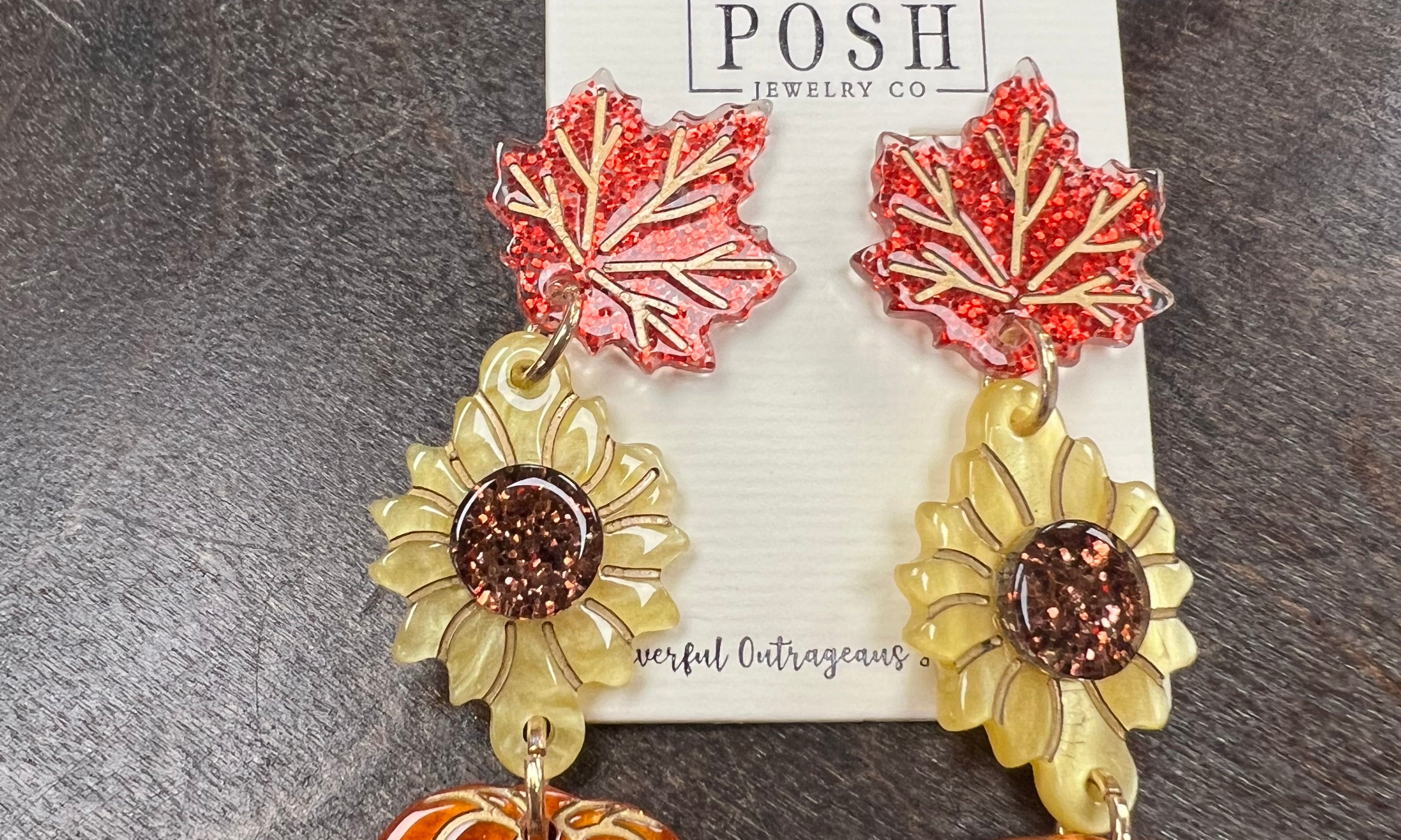PINK PANACHE Fall Season Dangle Earrings on Simply Obsessed