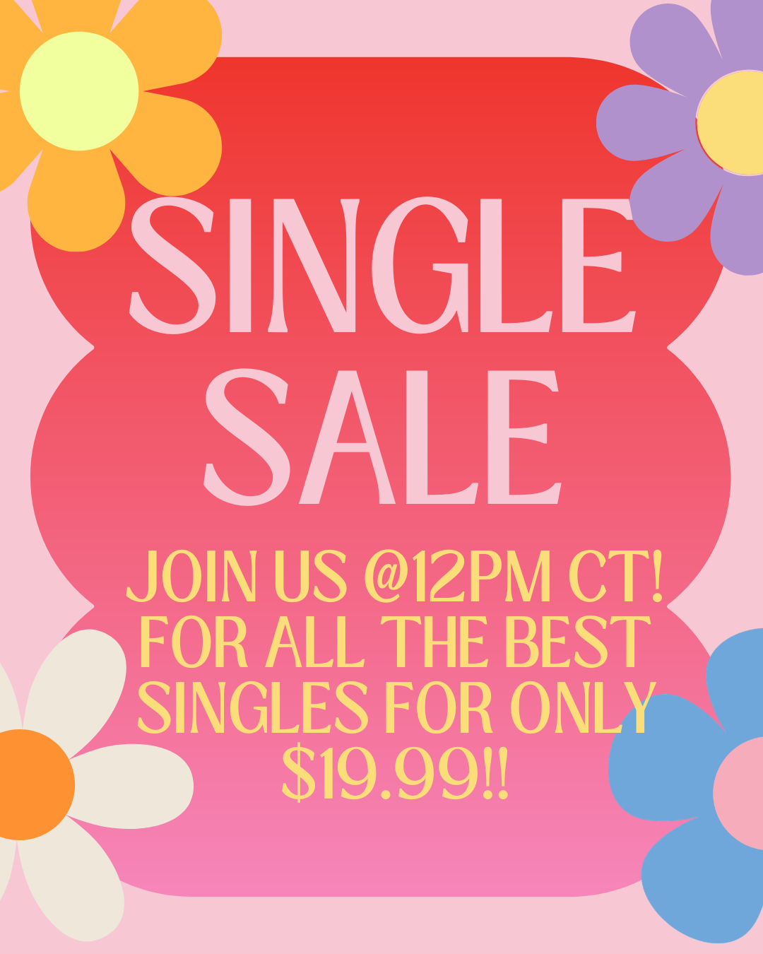 $19.99 SINGLE SALE @12PM CT! on Simply Obsessed