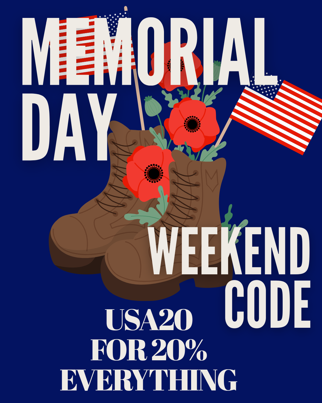 MEMORIAL DAY WEEKEND CODE!! USA20 FOR 20% EVERYTHING on Simply Obsessed